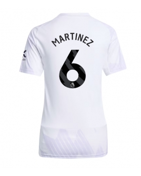 Manchester United Lisandro Martinez #6 Maglia Gara Trasferta Repliche 2025-26 Donna Maniche Corte